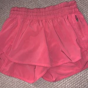 Pink lulu lemon shorts
